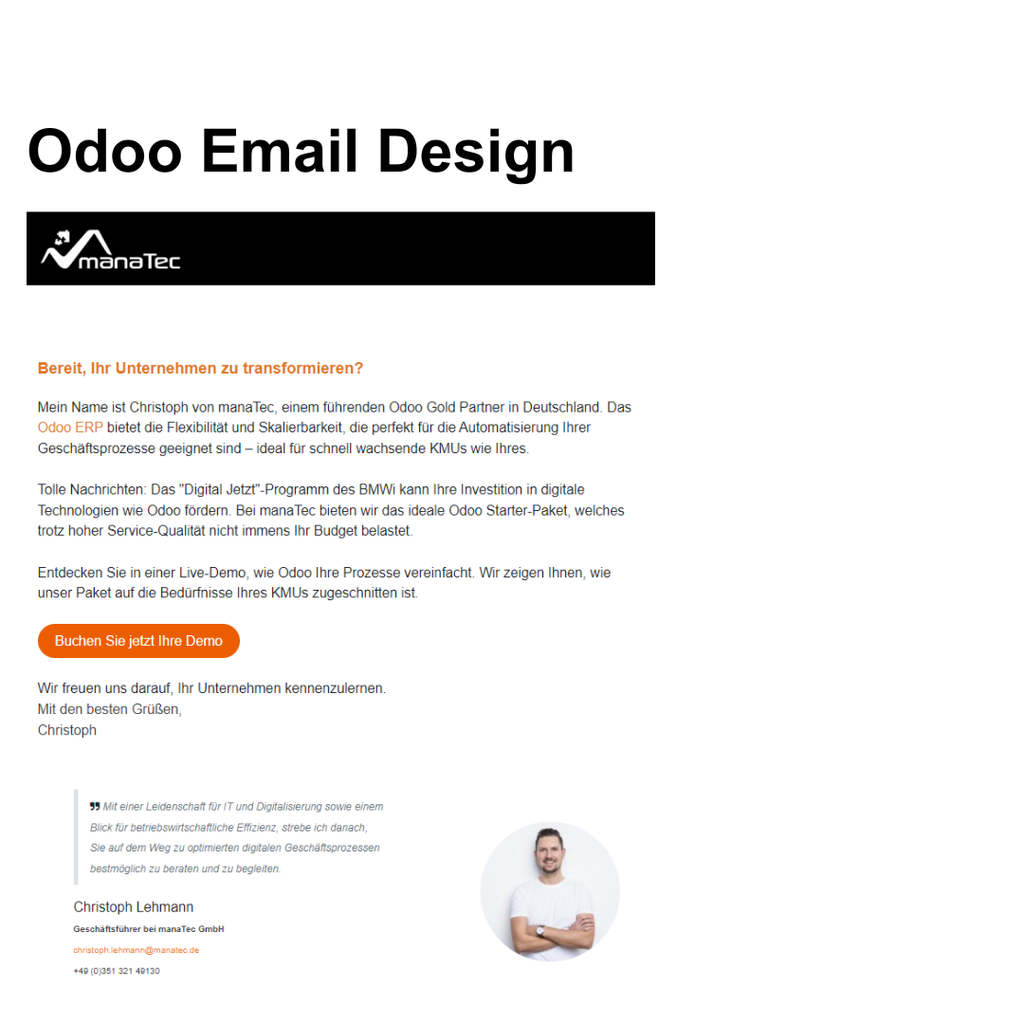 Odoo Email Design